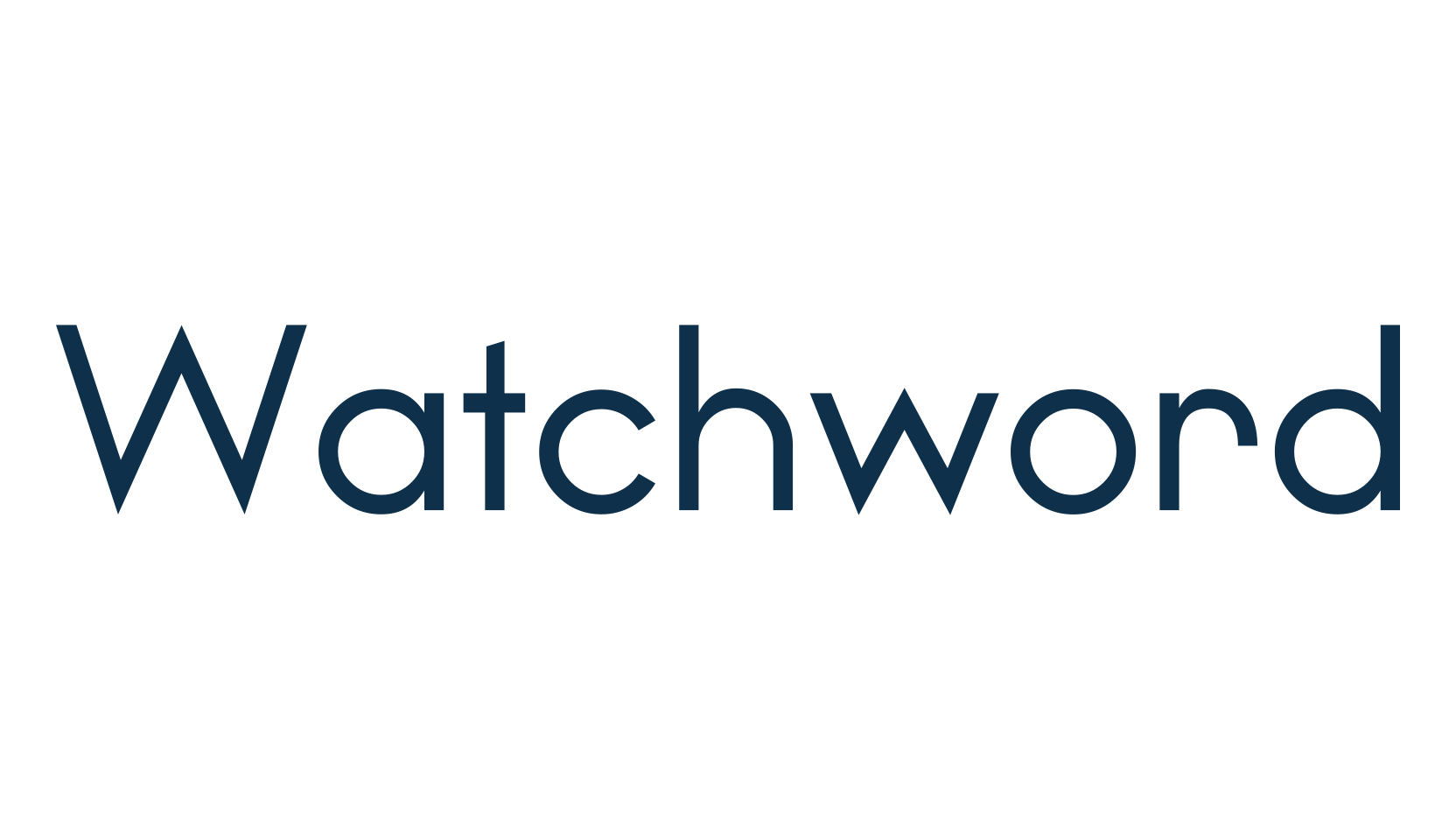 Watchword, basic sans serif font preview