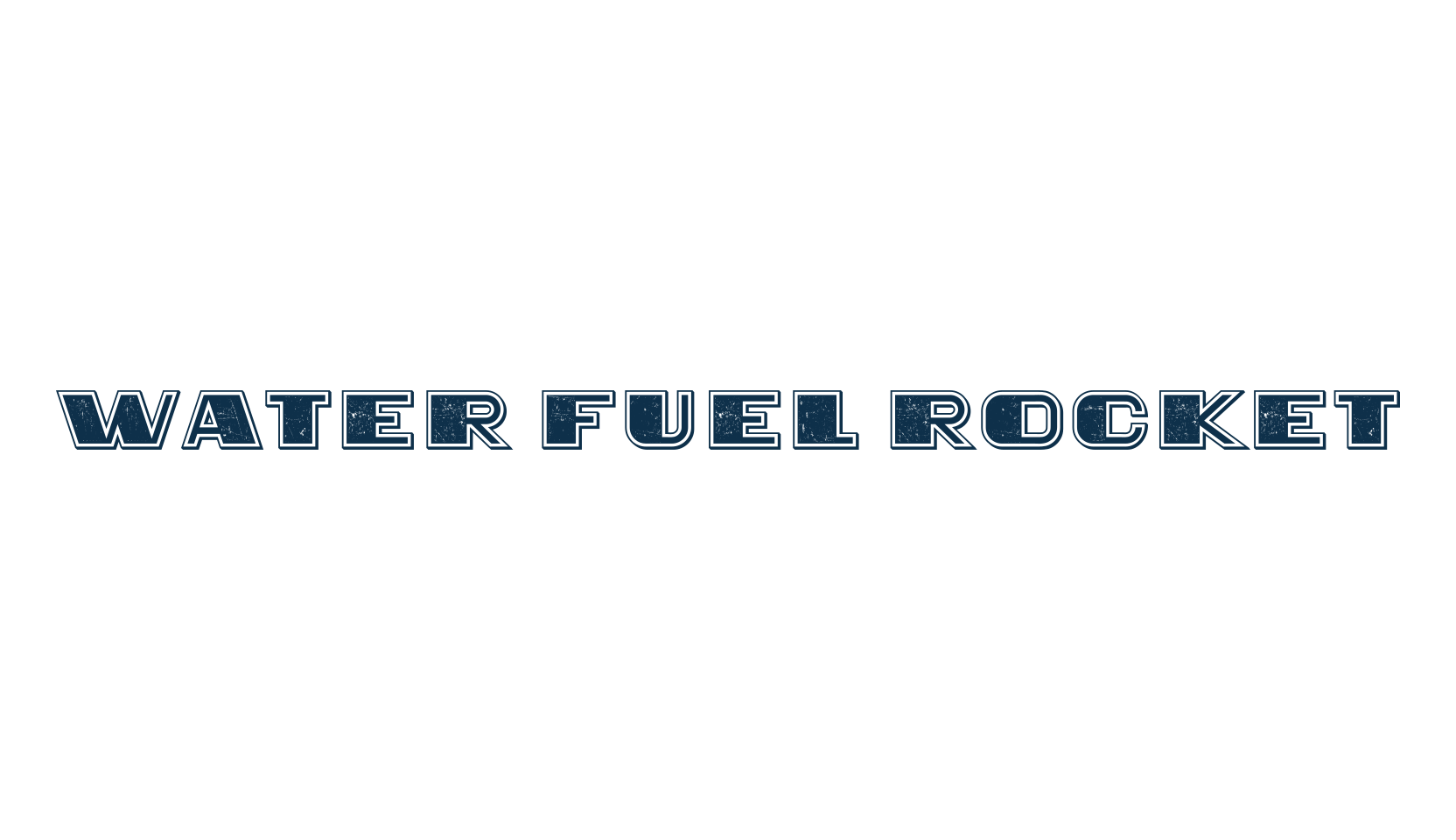 Water Fuel Rocket, fancy eroded decorative font preview
