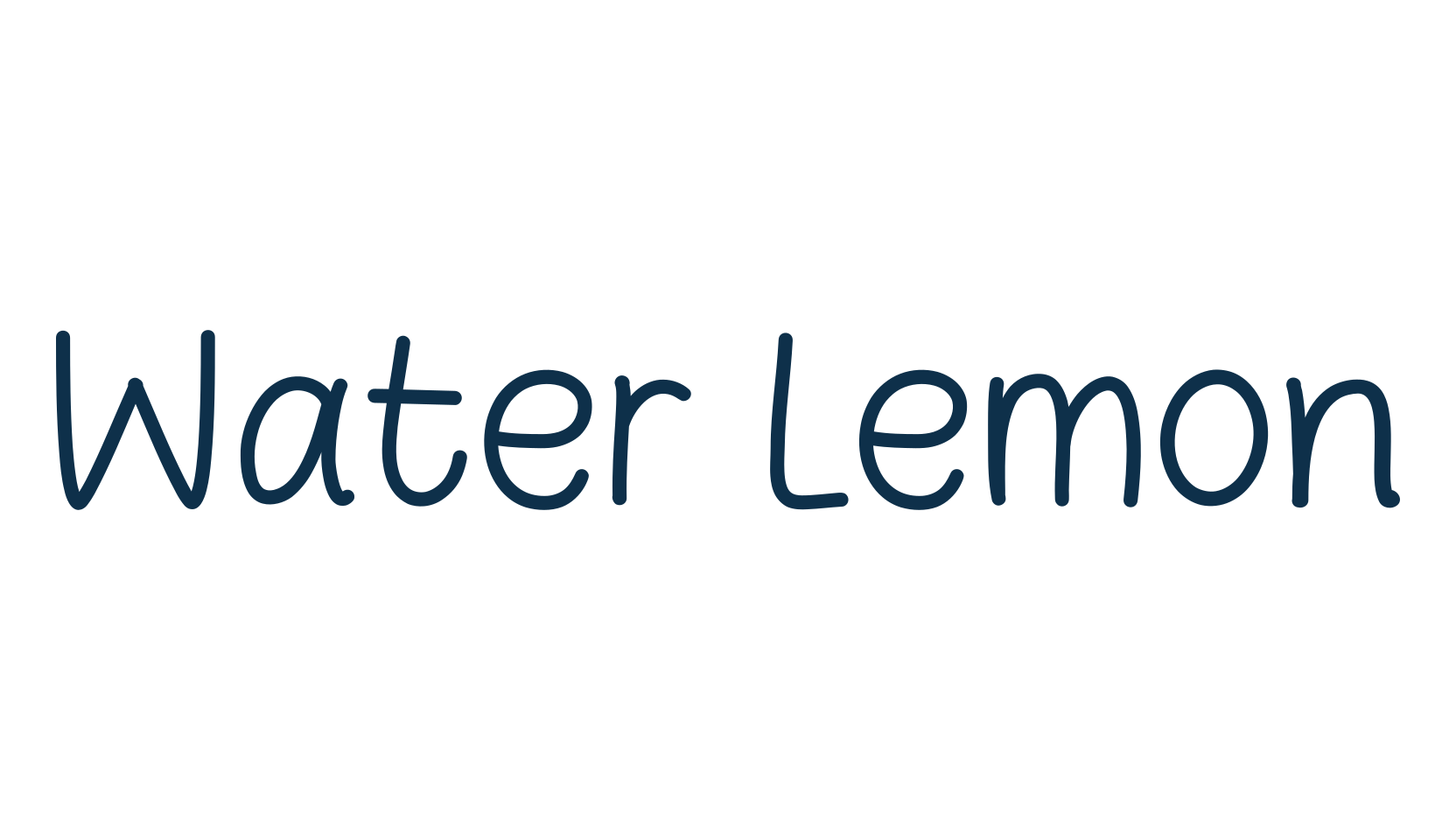 Water Lemon, script handwritten fancy decorative calligraphy font preview
