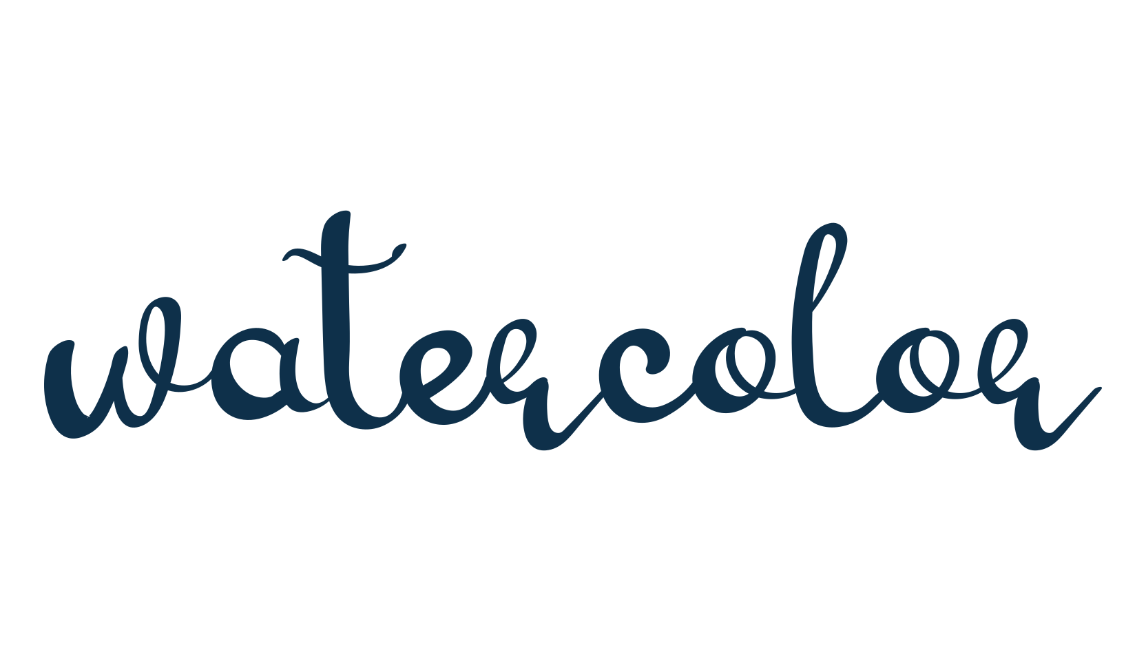 Watercolor (watercolor-3), script calligraphy fancy decorative font preview