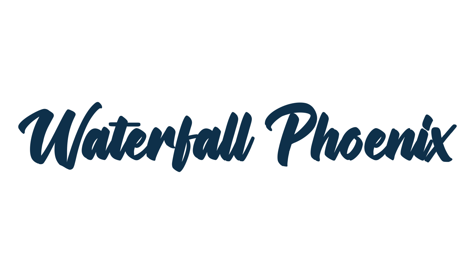 Waterfall Phoenix, brush font preview