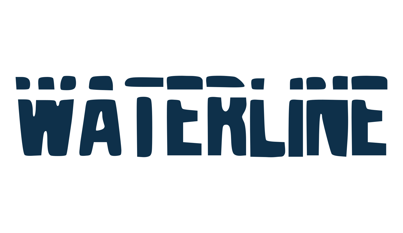 Waterline, various font preview