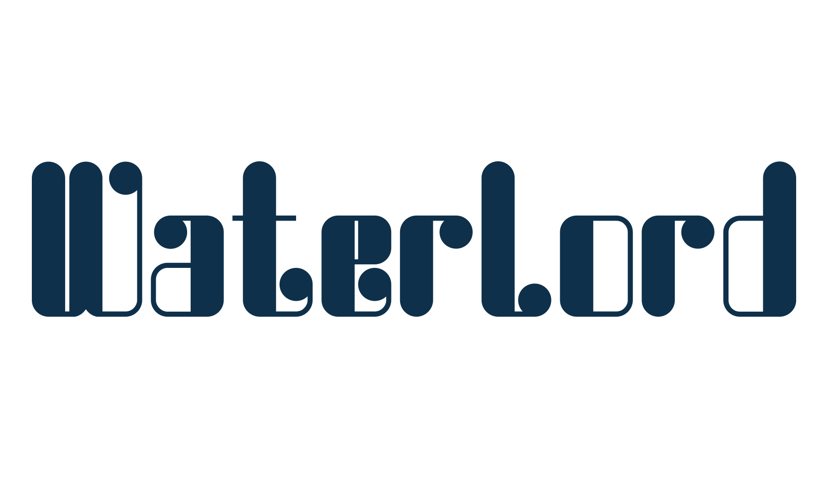 Waterlord, fancy groovy decorative font preview