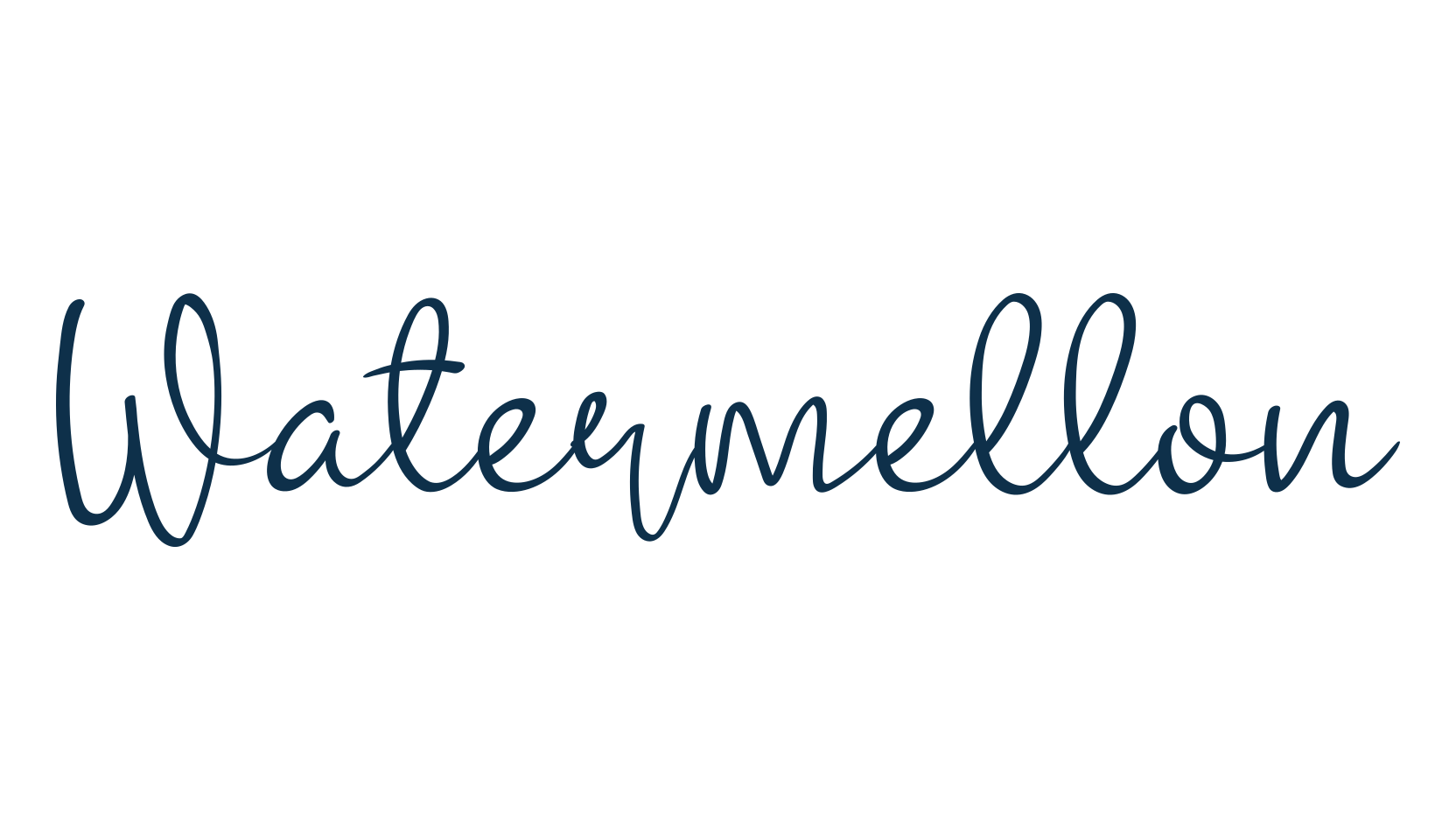 Watermellon, script handwritten fancy decorative calligraphy font preview