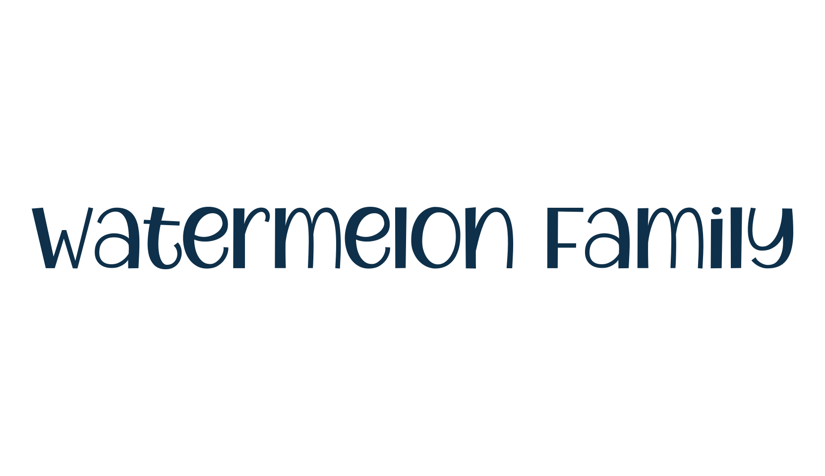 Watermelon Family, various font preview