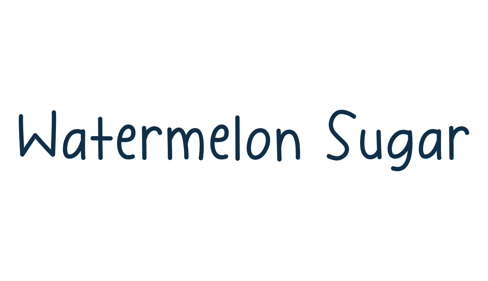 Watermelon Sugar, script handwritten fancy decorative calligraphy font preview