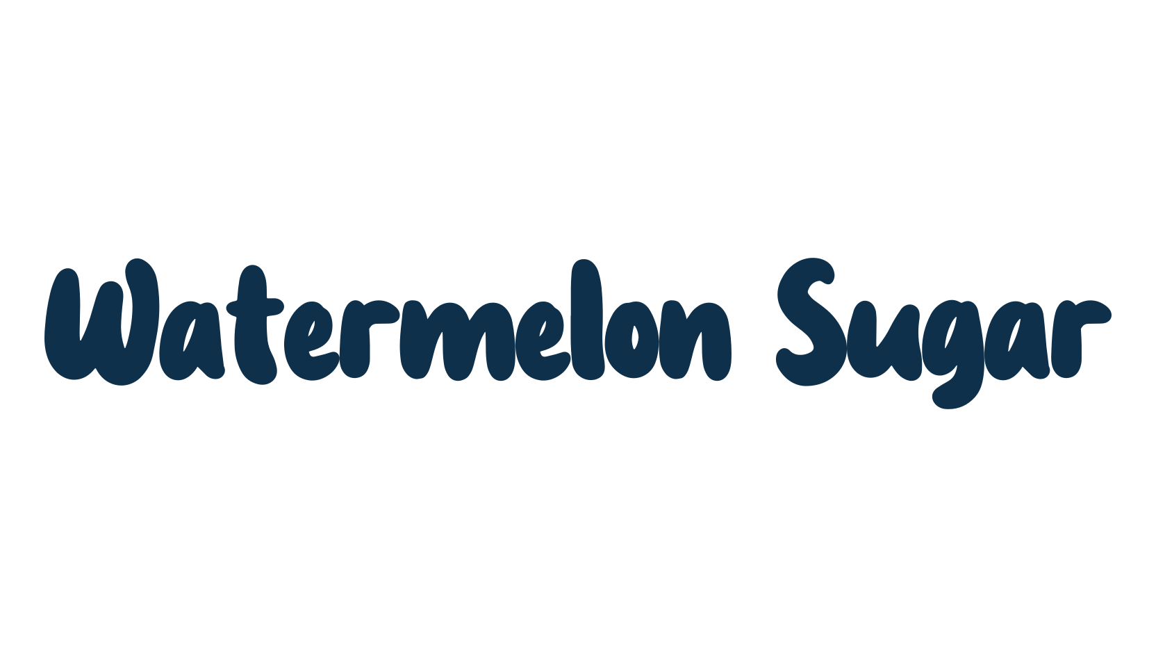 Watermelon Sugar (watermelon-sugar-3), cartoon font preview