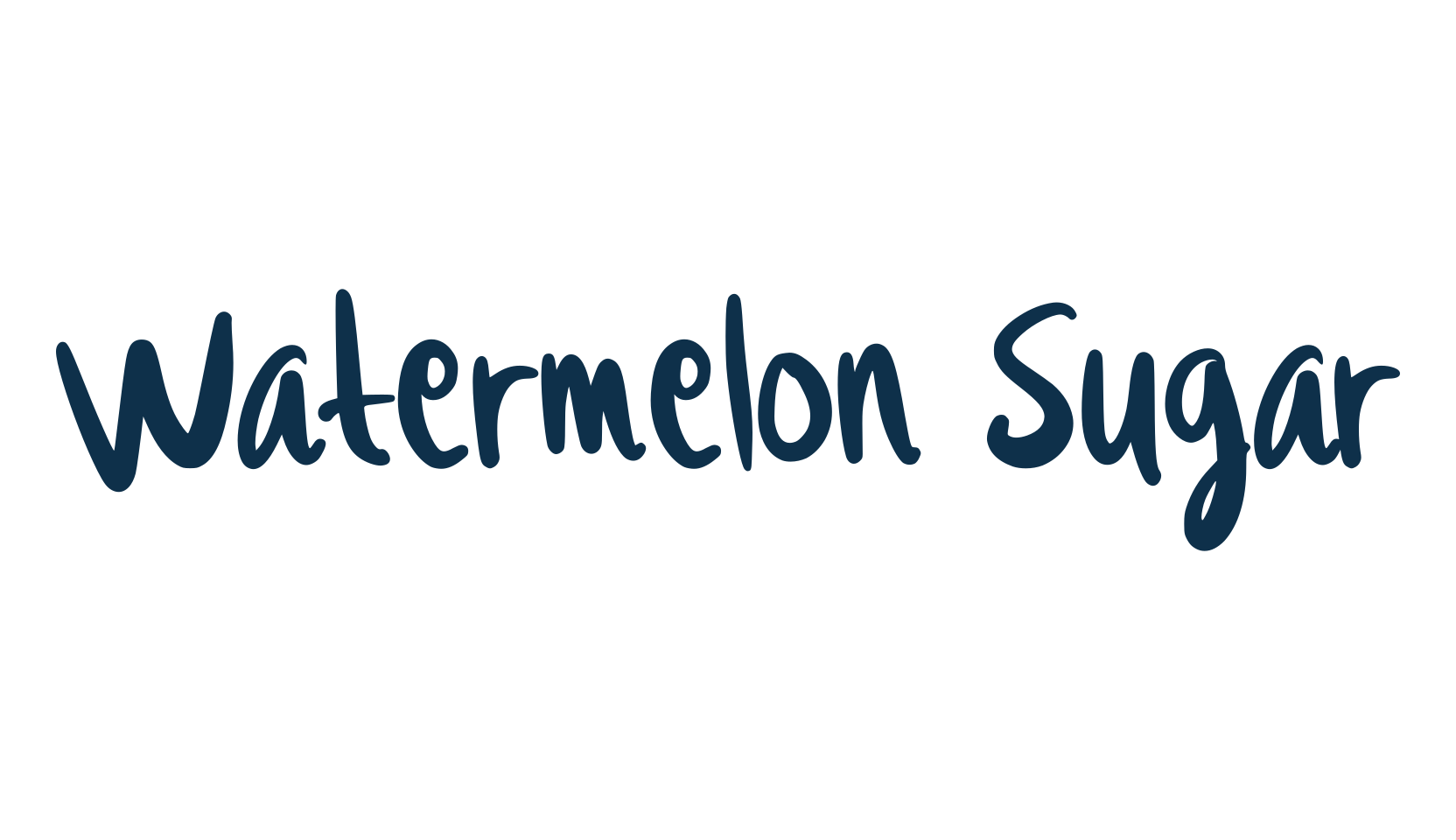 Watermelon Sugar (watermelon-sugar), handwriting font preview