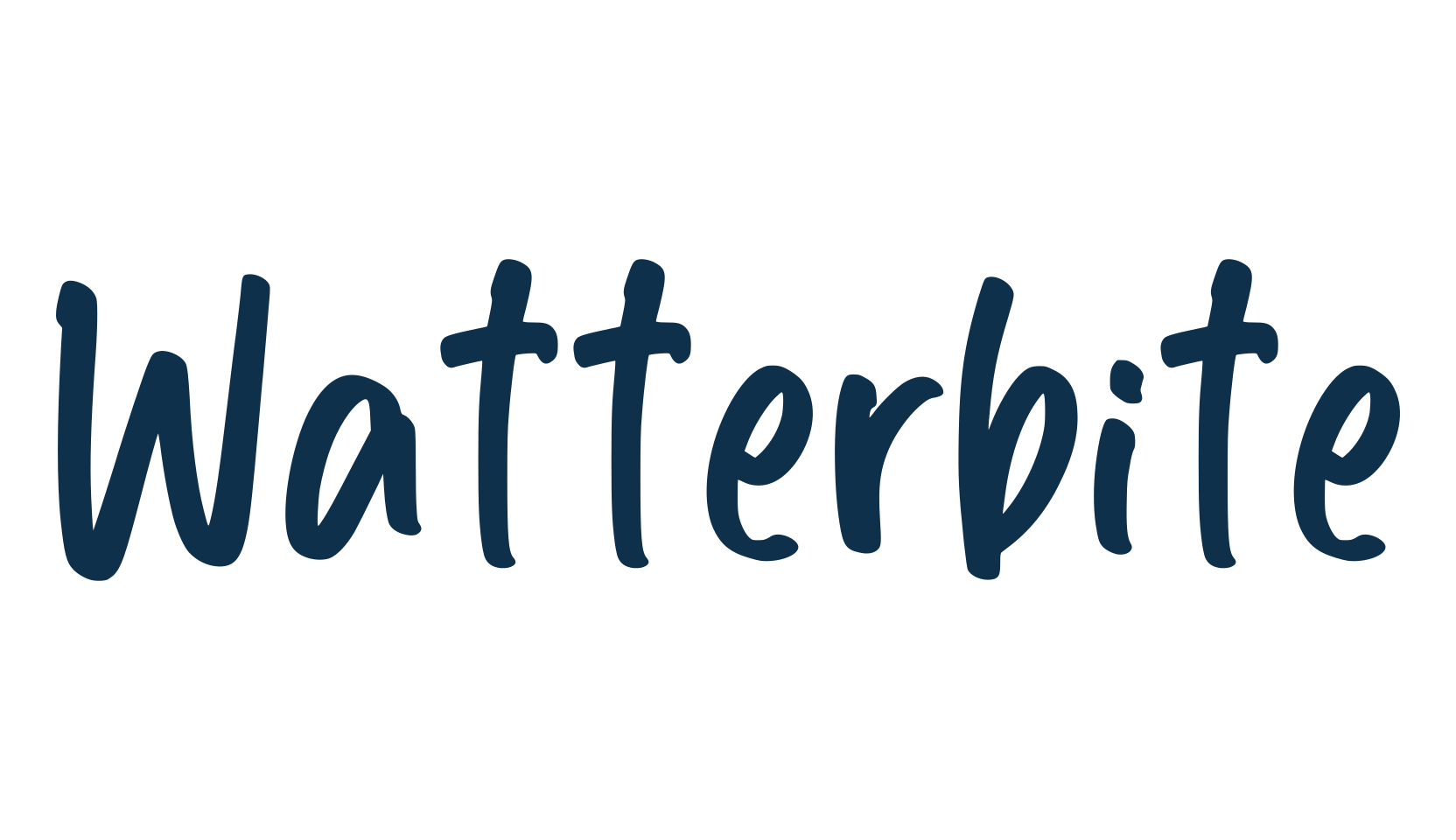 Watterbite, script handwritten fancy decorative calligraphy font preview