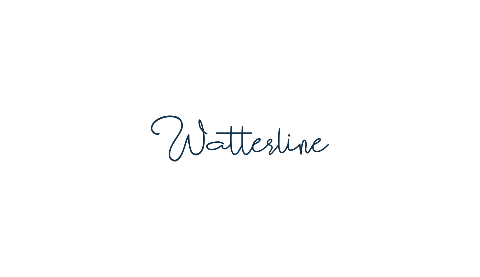 Watterline, script handwritten fancy decorative calligraphy font preview