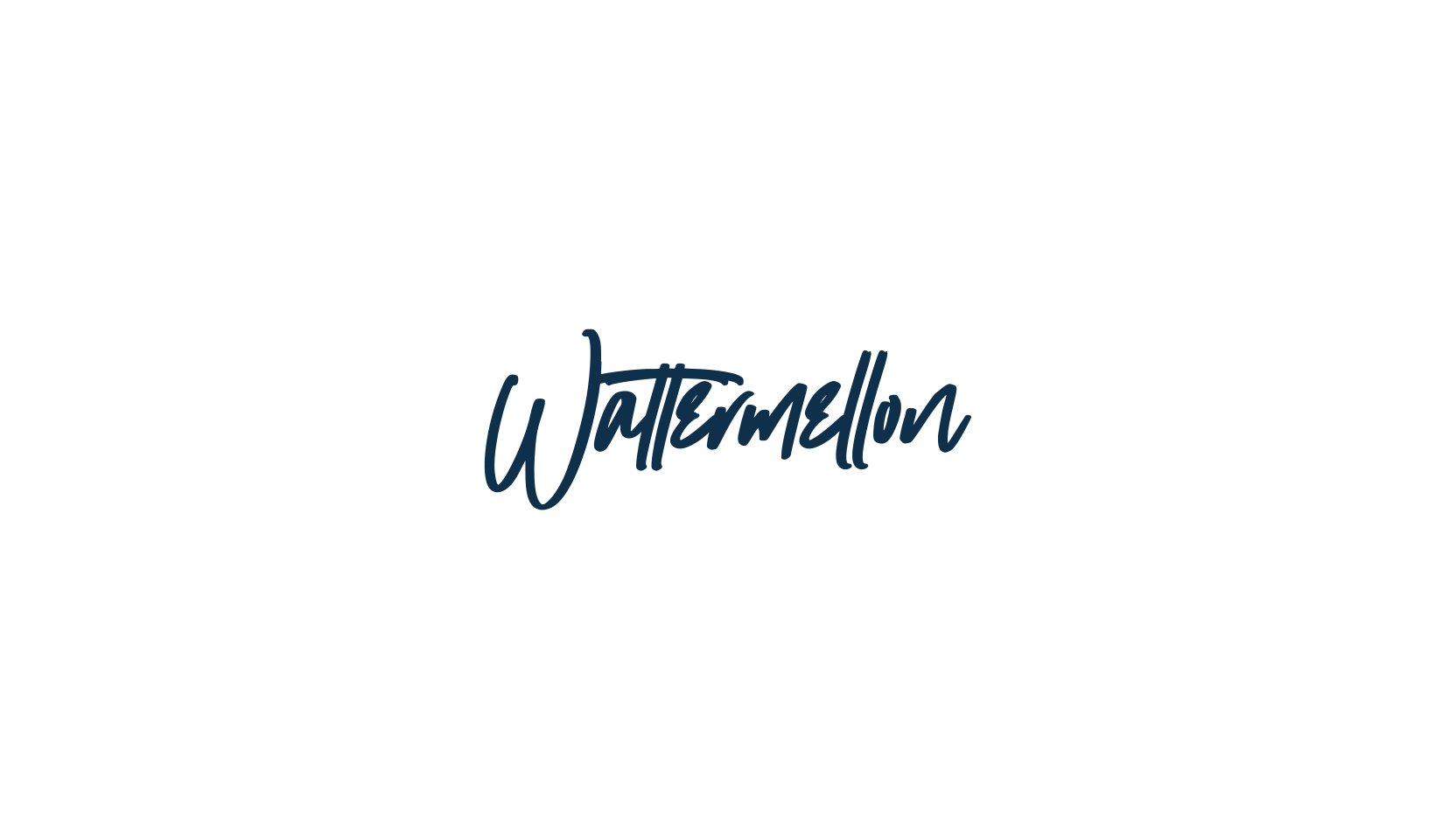 Wattermellon, handwriting font preview