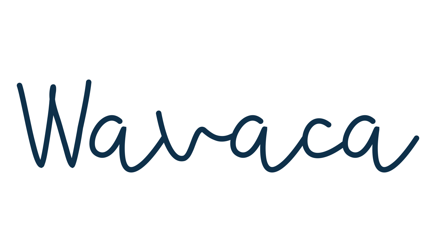 Wavaca, script handwritten fancy decorative calligraphy font preview
