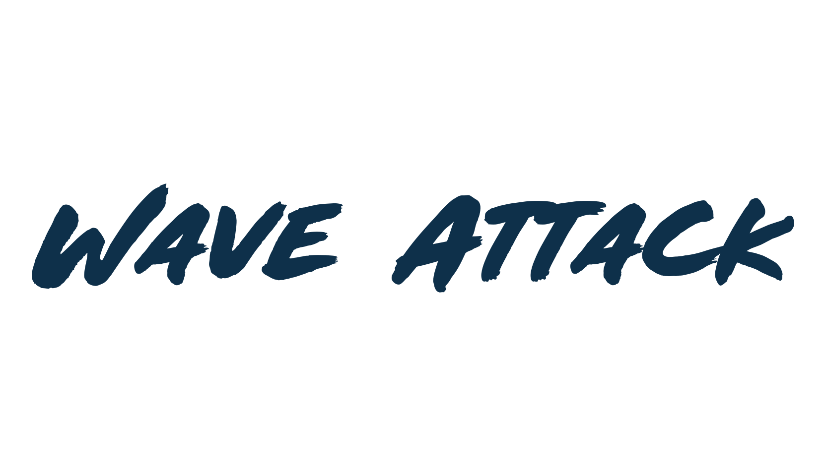 Wave Attack, brush font preview