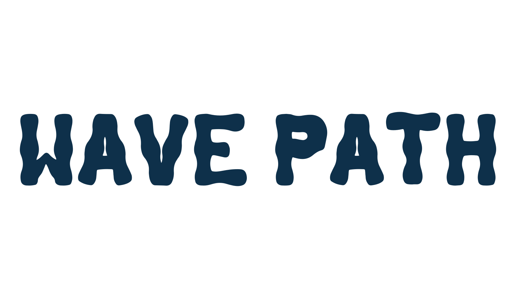 Wave Path, various font preview