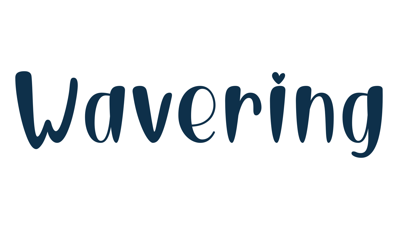 Wavering, fancy various decorative script calligraphy font preview