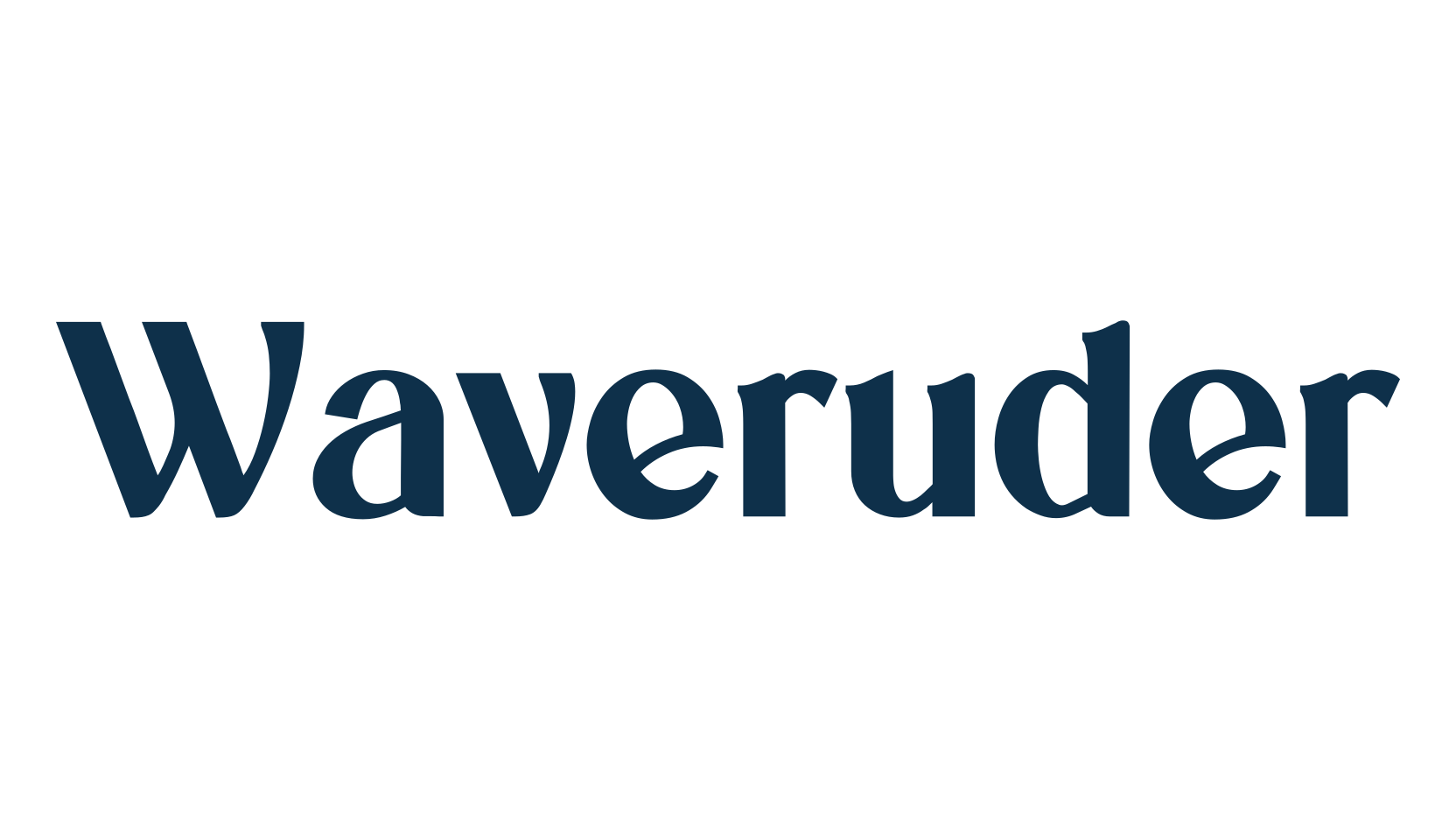 Waveruder, basic serif font preview