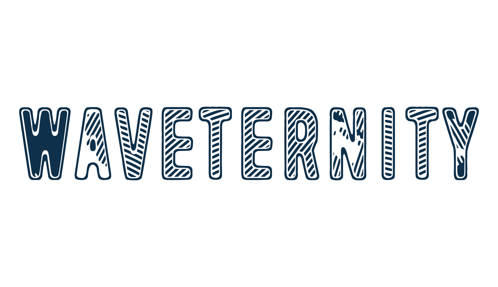Waveternity, decorative font preview