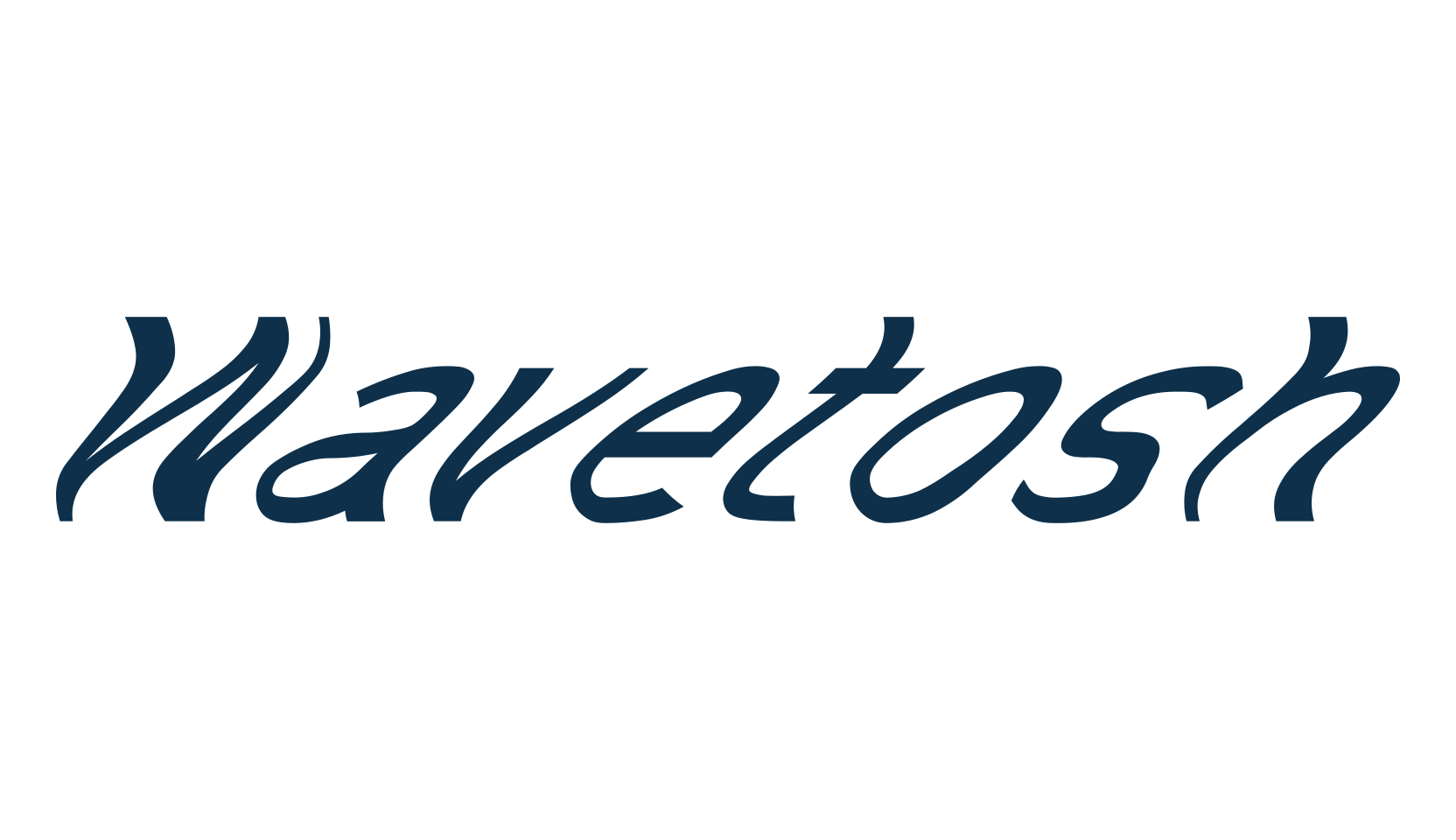 Wavetosh, distorted font preview