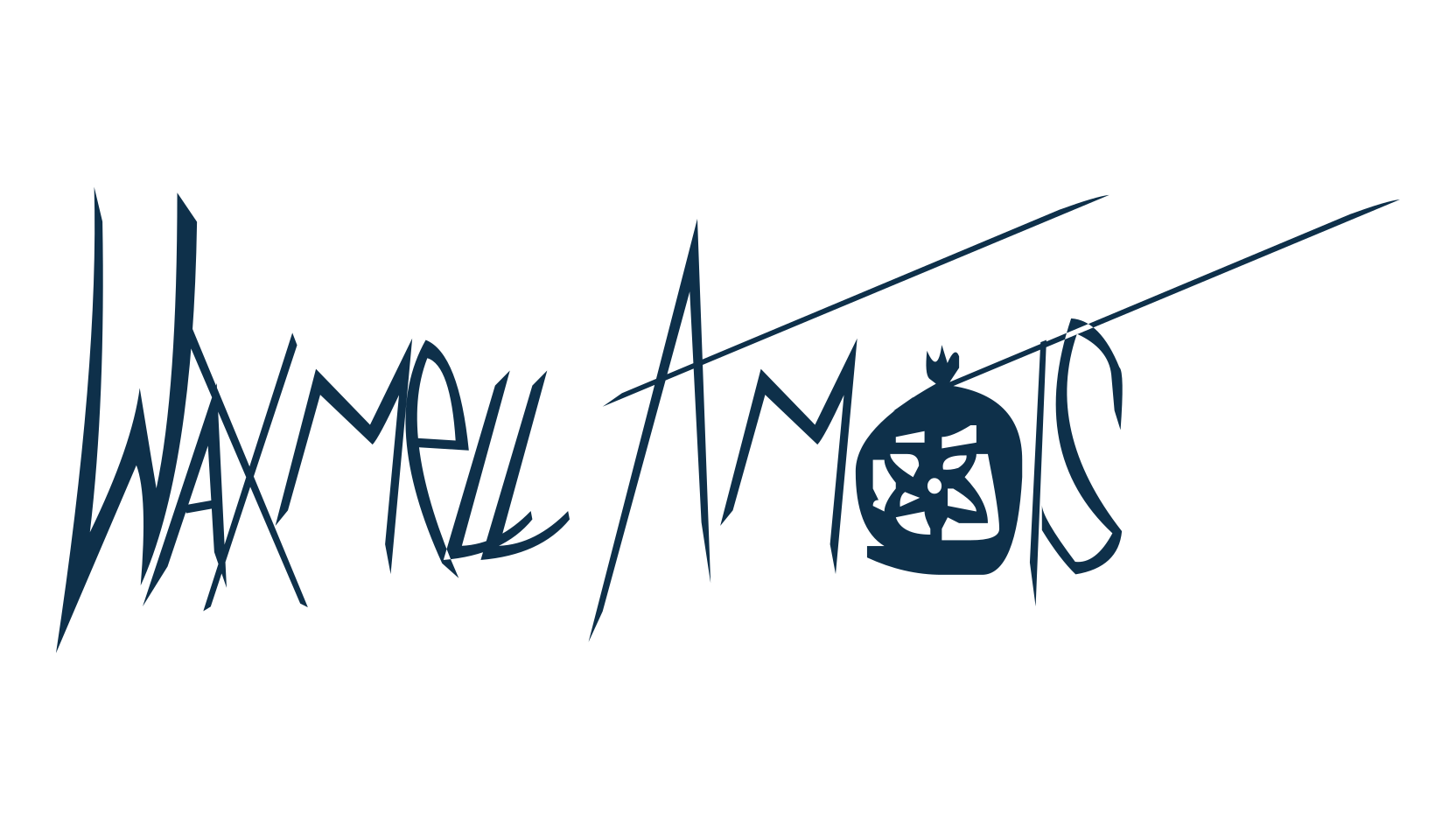 Waxmell Amots, fancy various decorative script calligraphy font preview