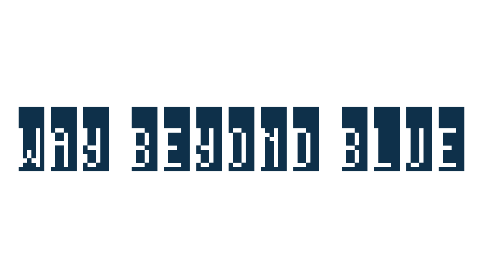 Way Beyond Blue, square font preview