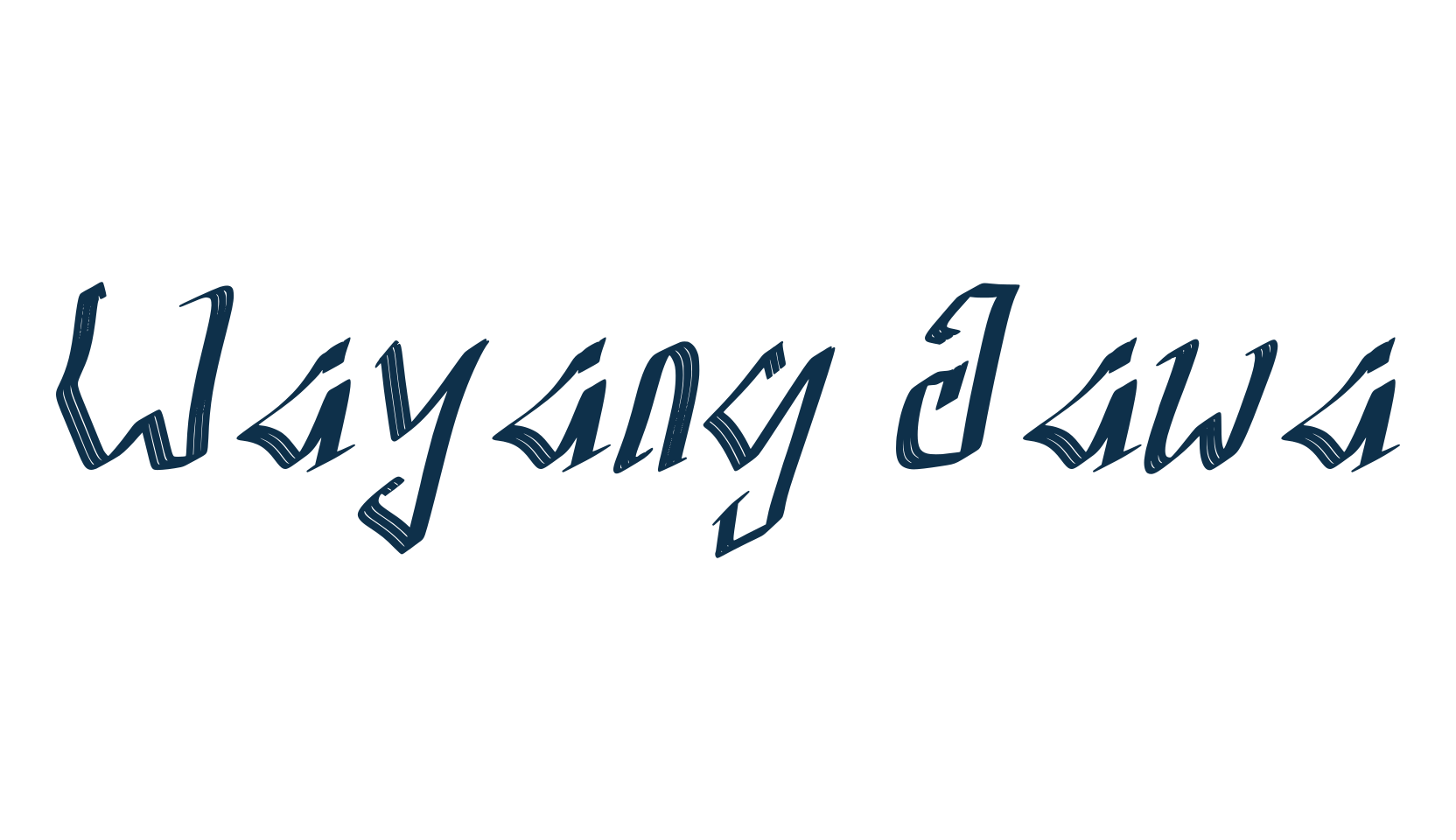 Wayang Jawa, fancy various foreign look font preview