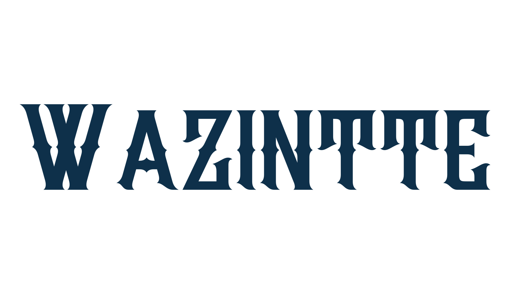 Wazintte, fancy retro decorative font preview