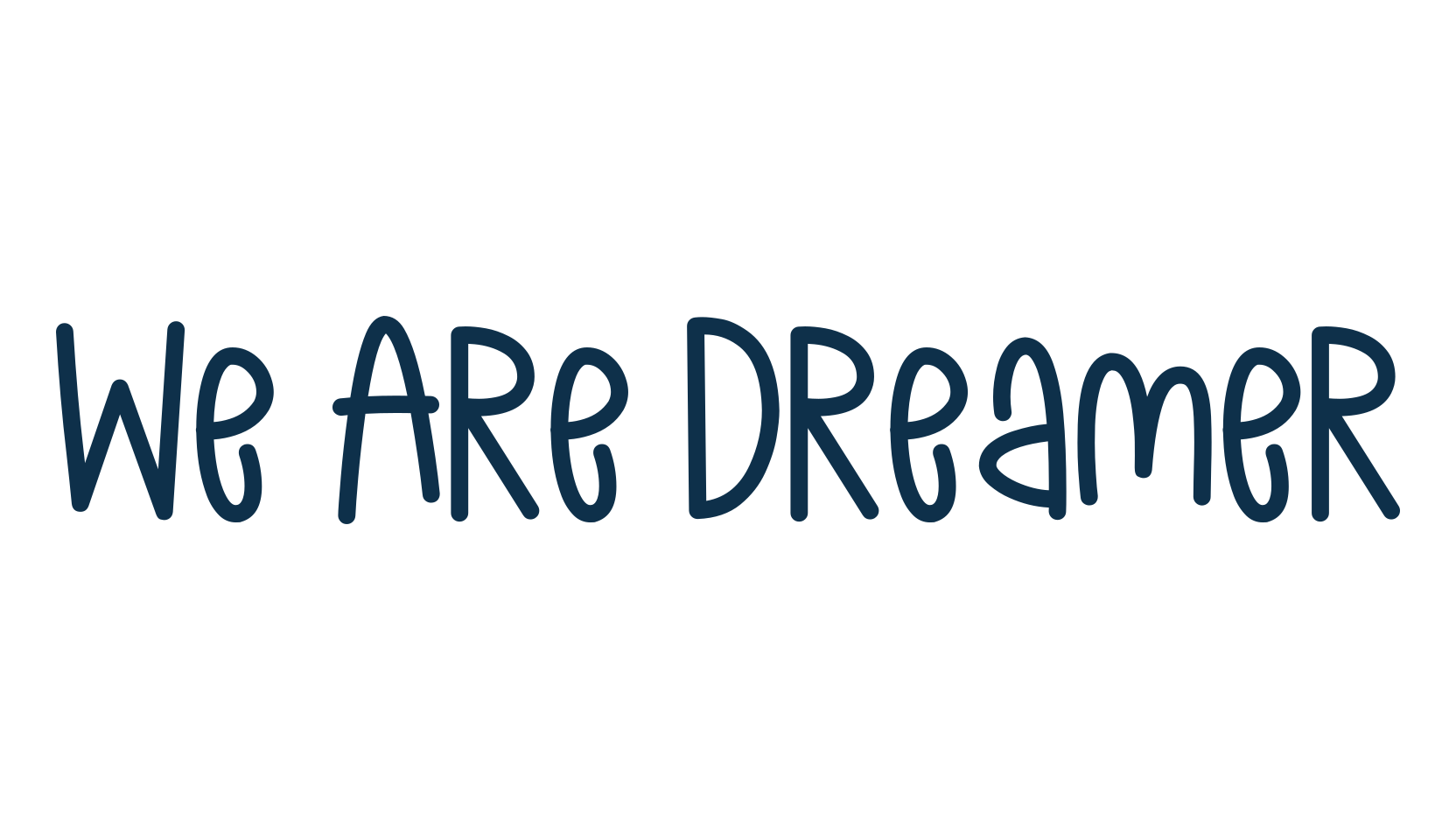 We Are Dreamer, various font preview