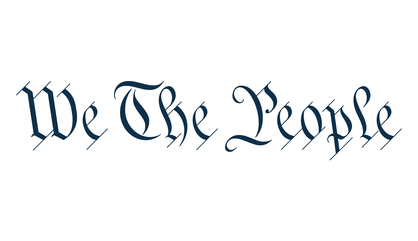 We The People, various font preview