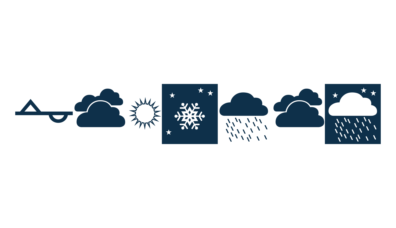 Weather, fancy decorative font preview