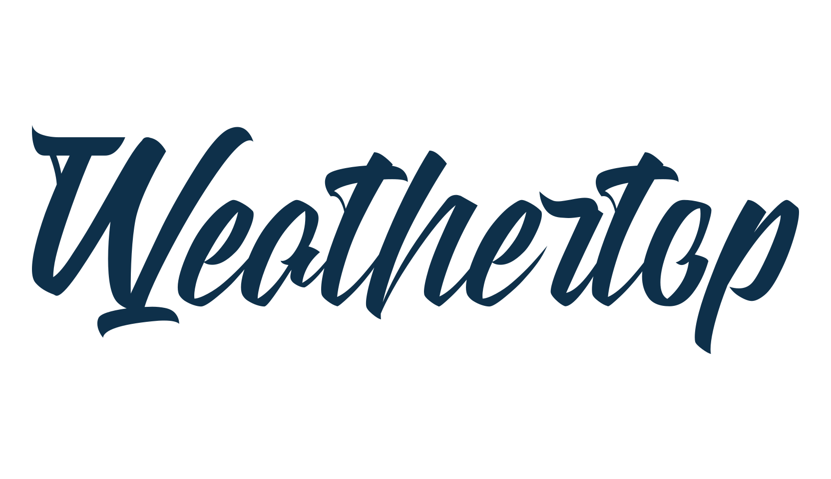 Weathertop, fancy various decorative script calligraphy font preview