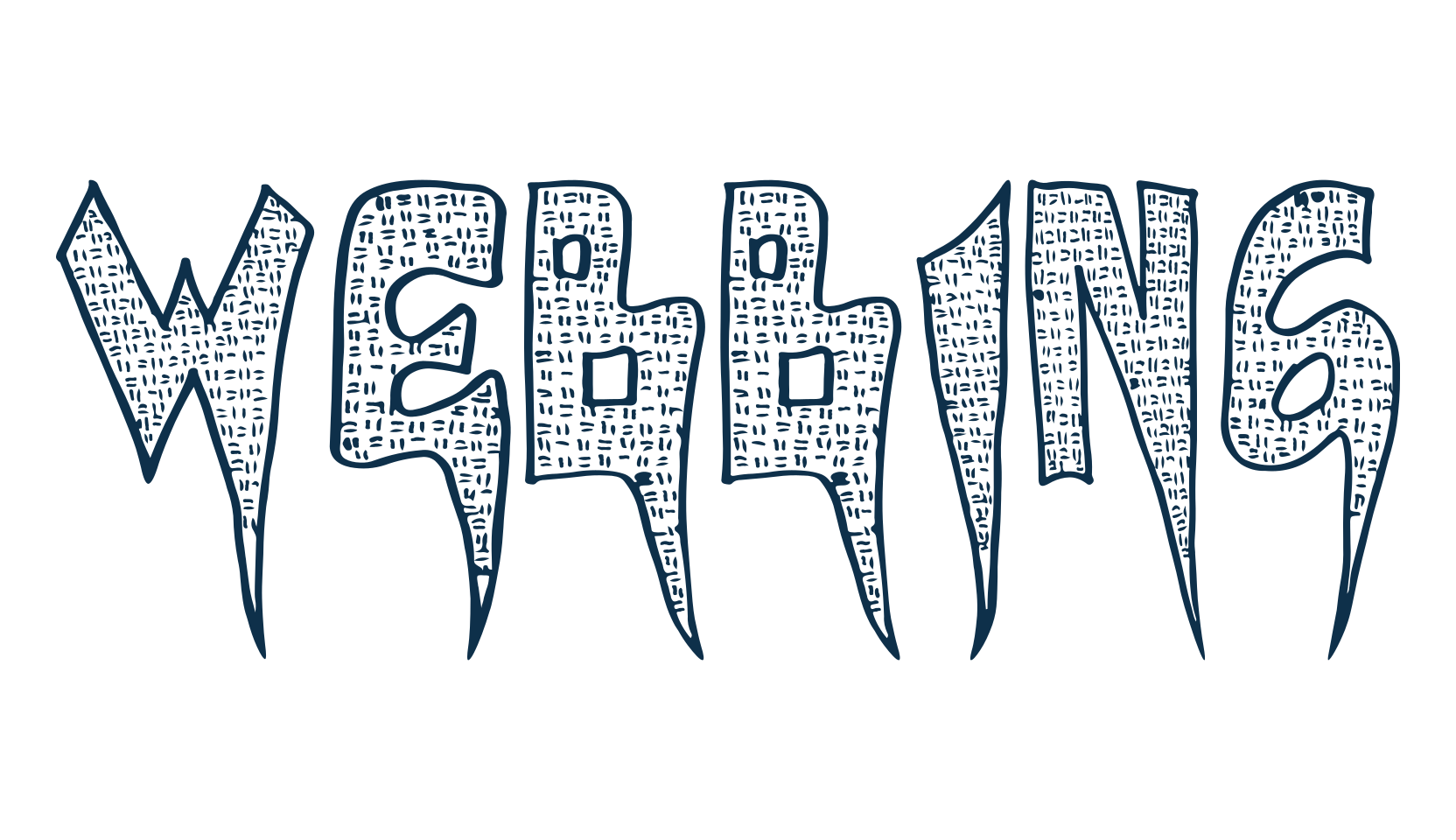 Webbing, halloween font preview