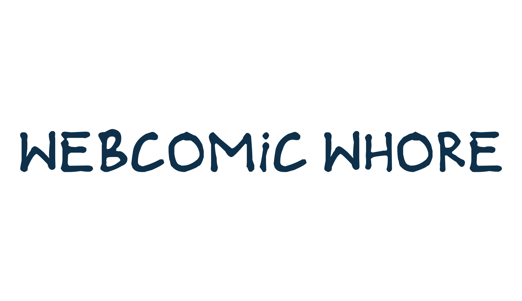 Webcomic Whore, fancy cartoon decorative comic font preview