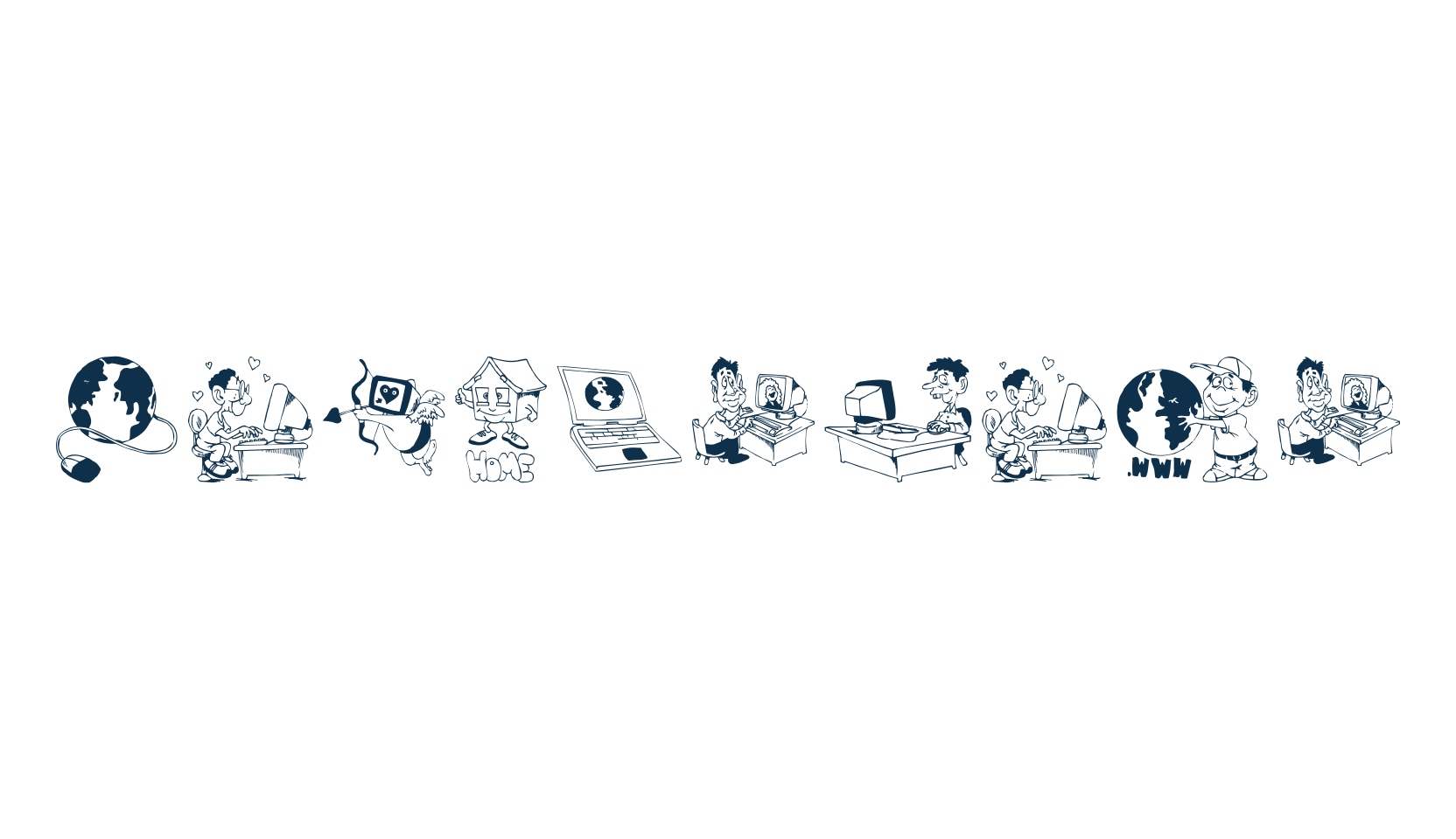 Webmasters, fancy decorative font preview