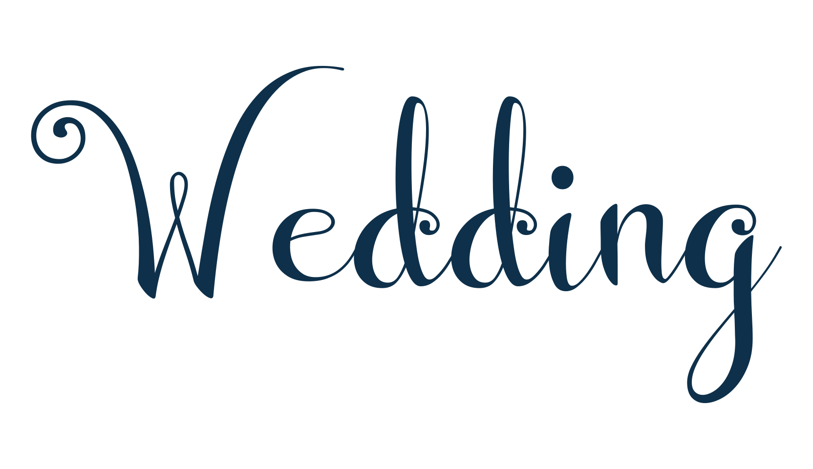 Wedding (wedding-2), various font preview