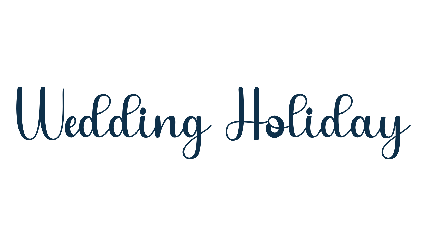 Wedding Holiday, various font preview