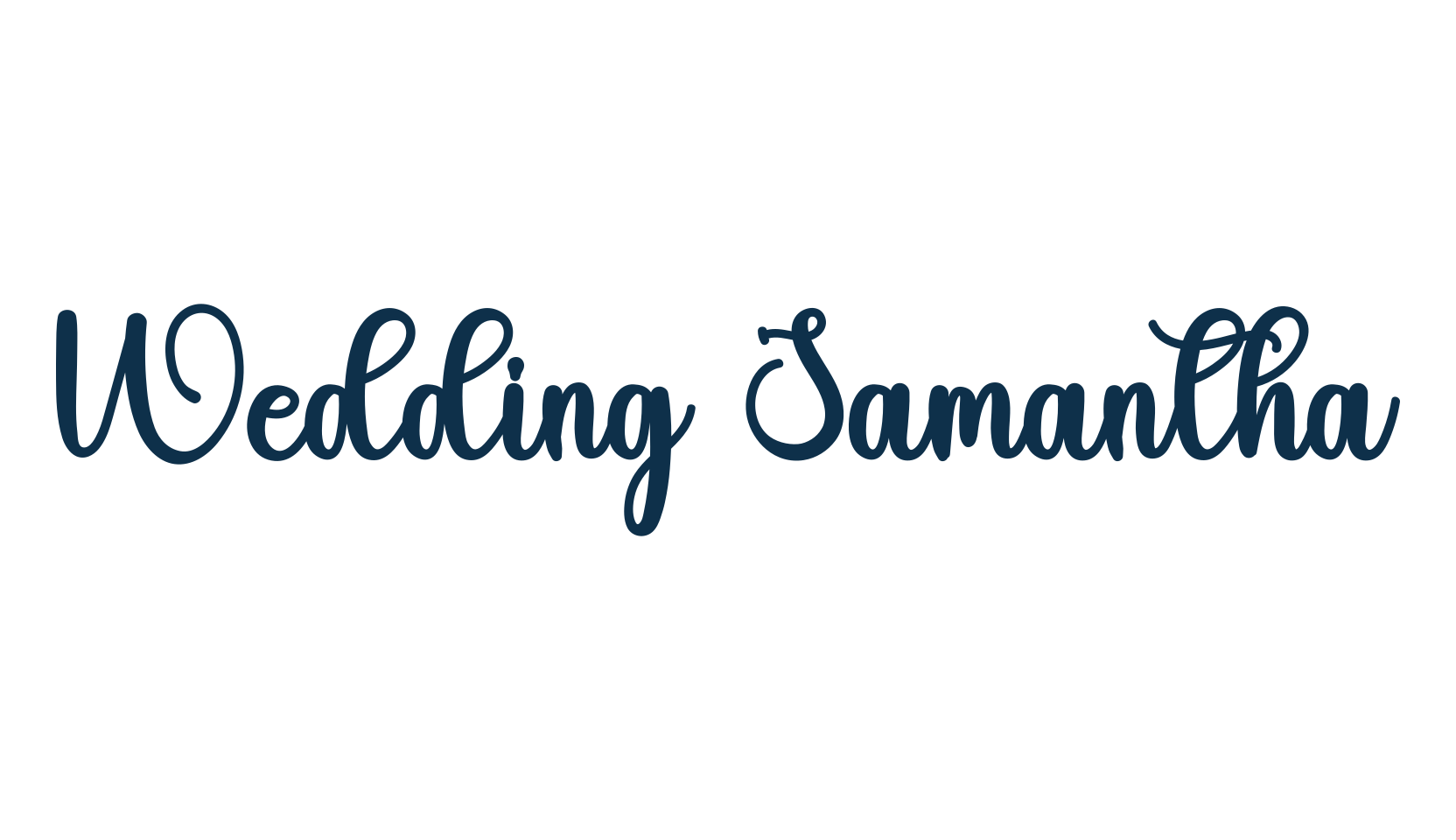 Wedding Samantha, script handwritten fancy decorative calligraphy font preview