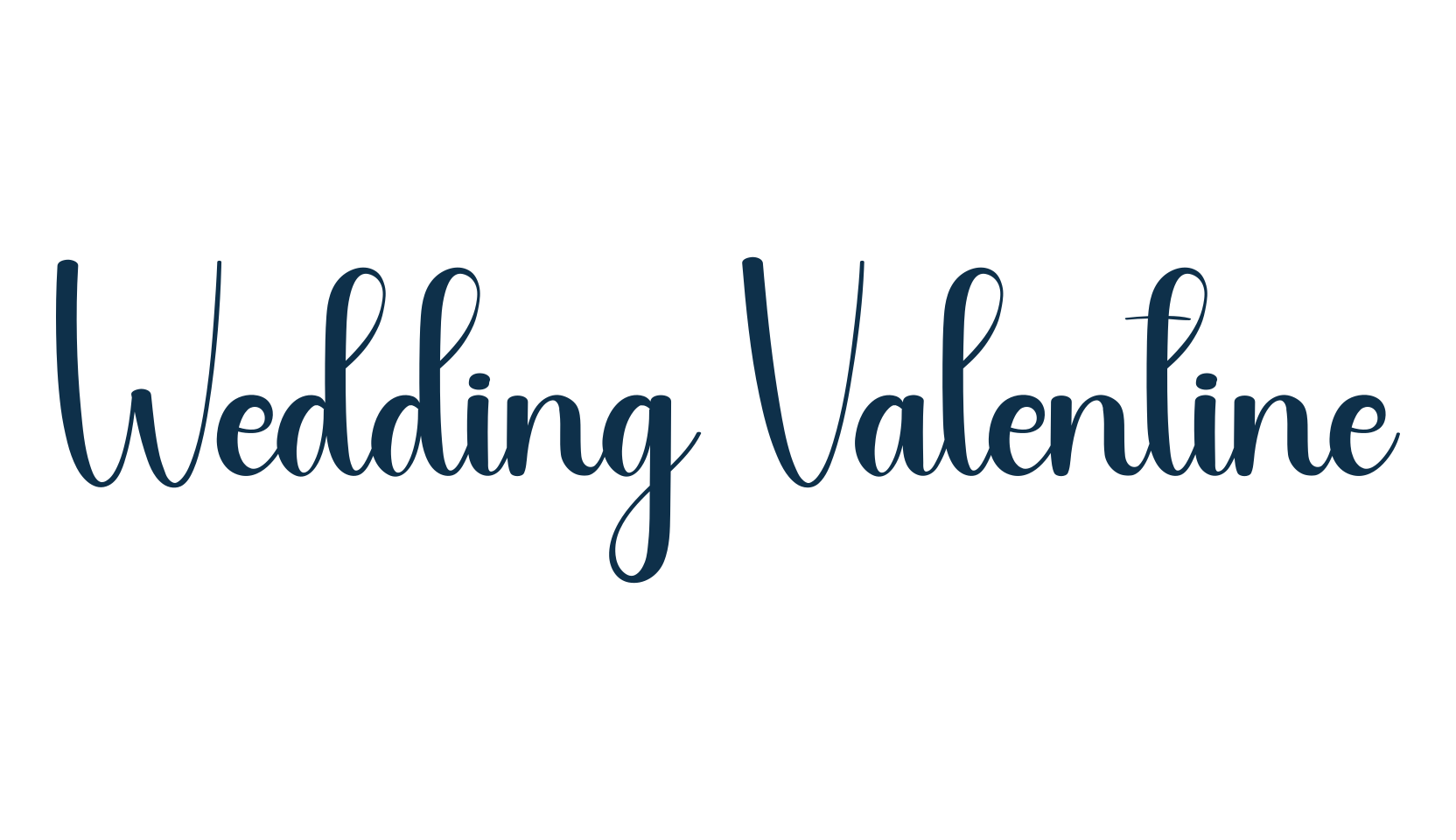 Wedding Valentine, handwriting font preview