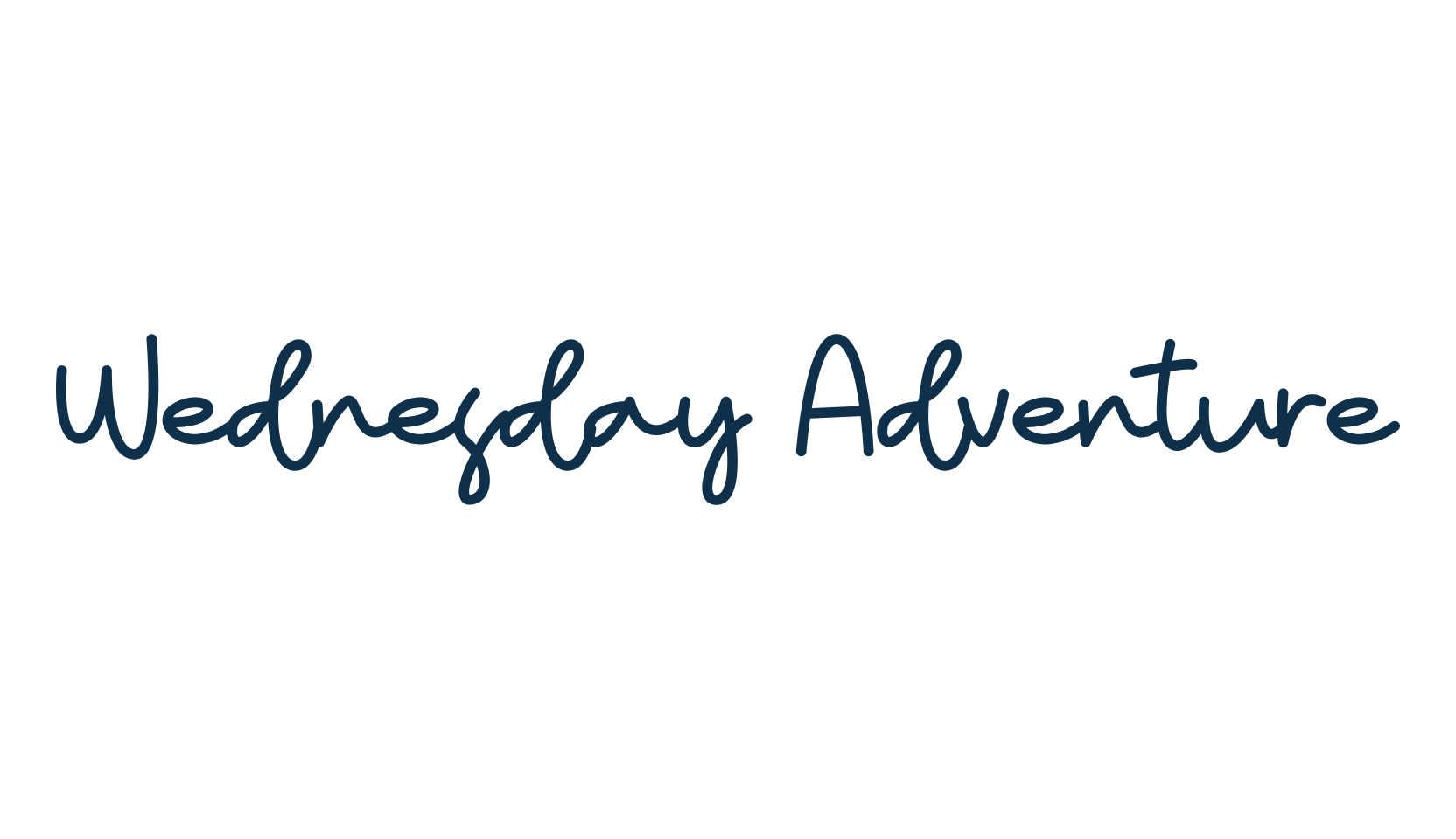 Wednesday Adventure, script handwritten fancy decorative calligraphy font preview