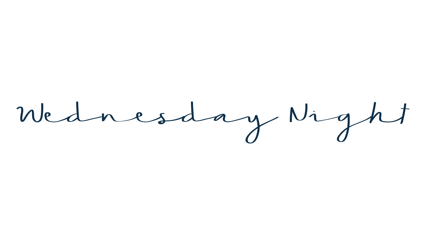 Wednesday Night, script handwritten fancy decorative calligraphy font preview