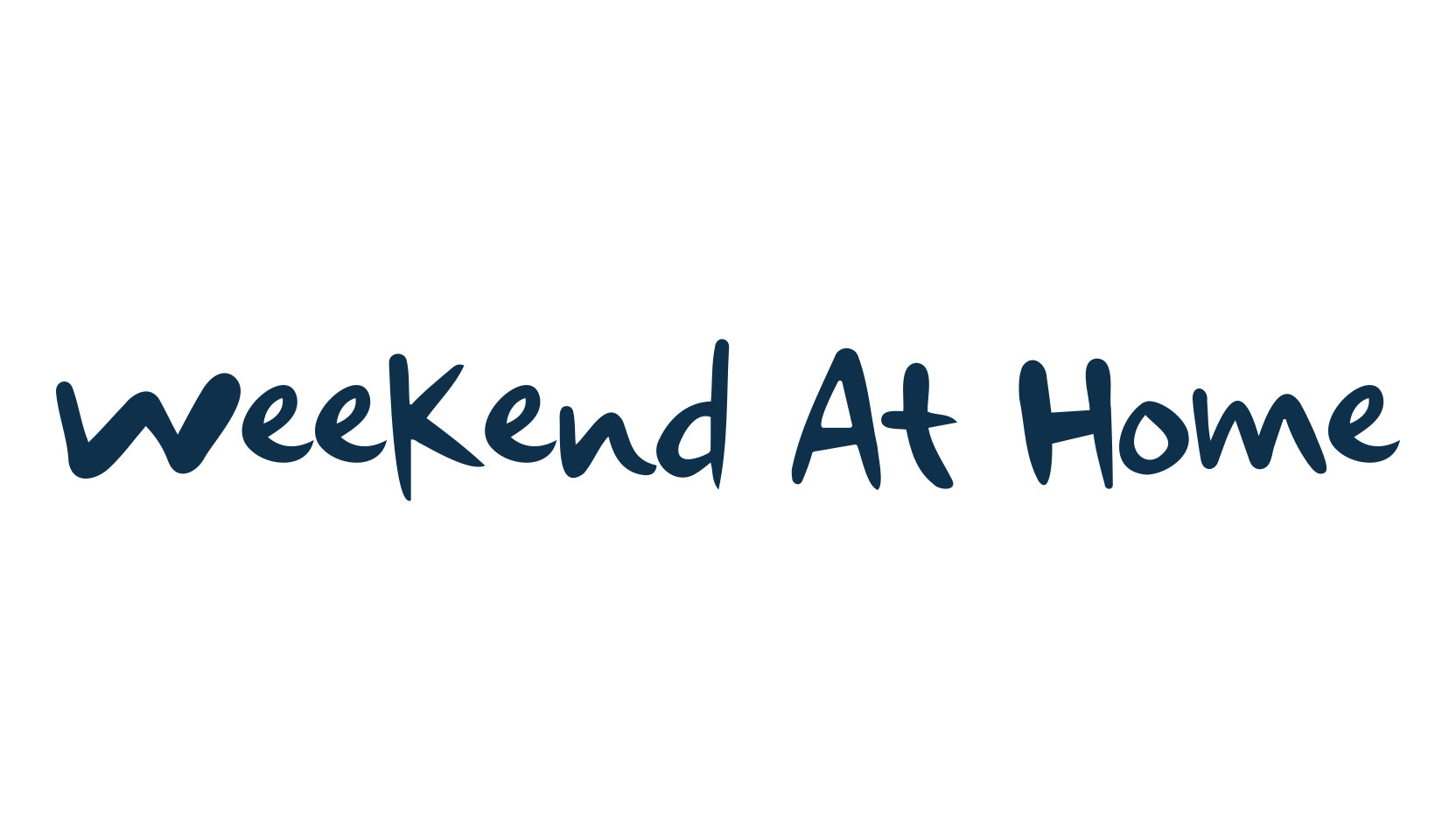 Weekend At Home, fancy decorative font preview