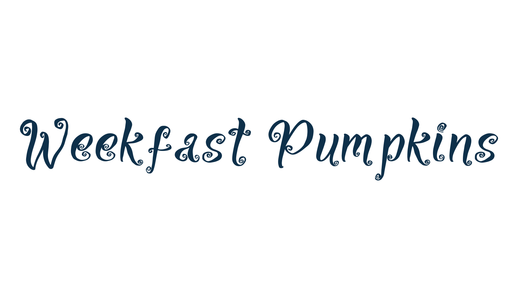 Weekfast Pumpkins, display market font preview