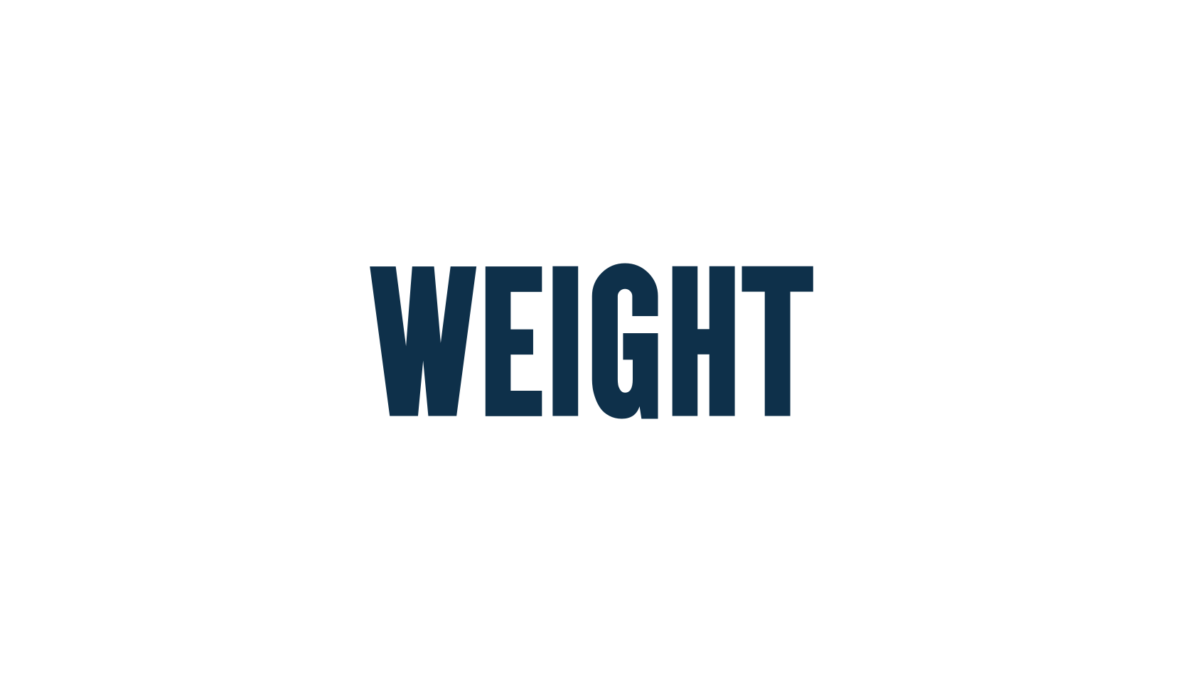 Weight, sans serif font preview
