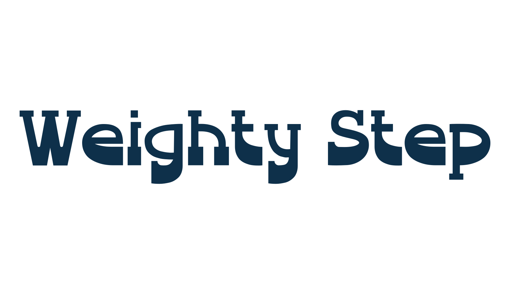Weighty Step, fancy western decorative font preview