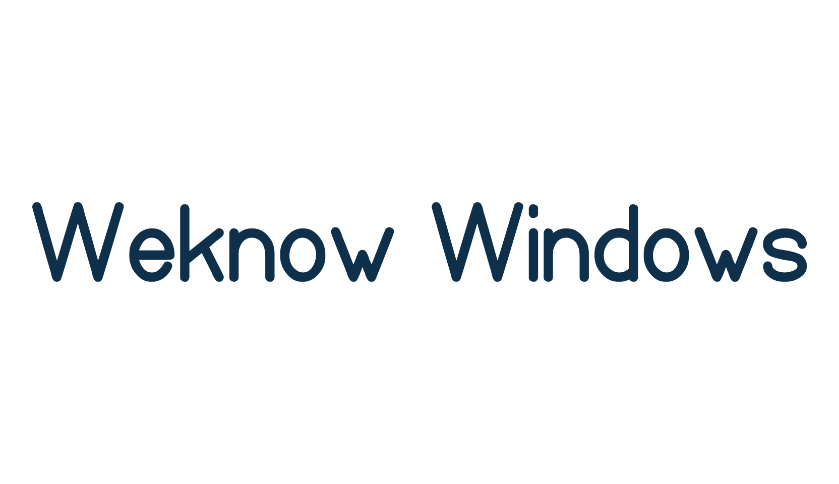 Weknow Windows, sans serif font preview