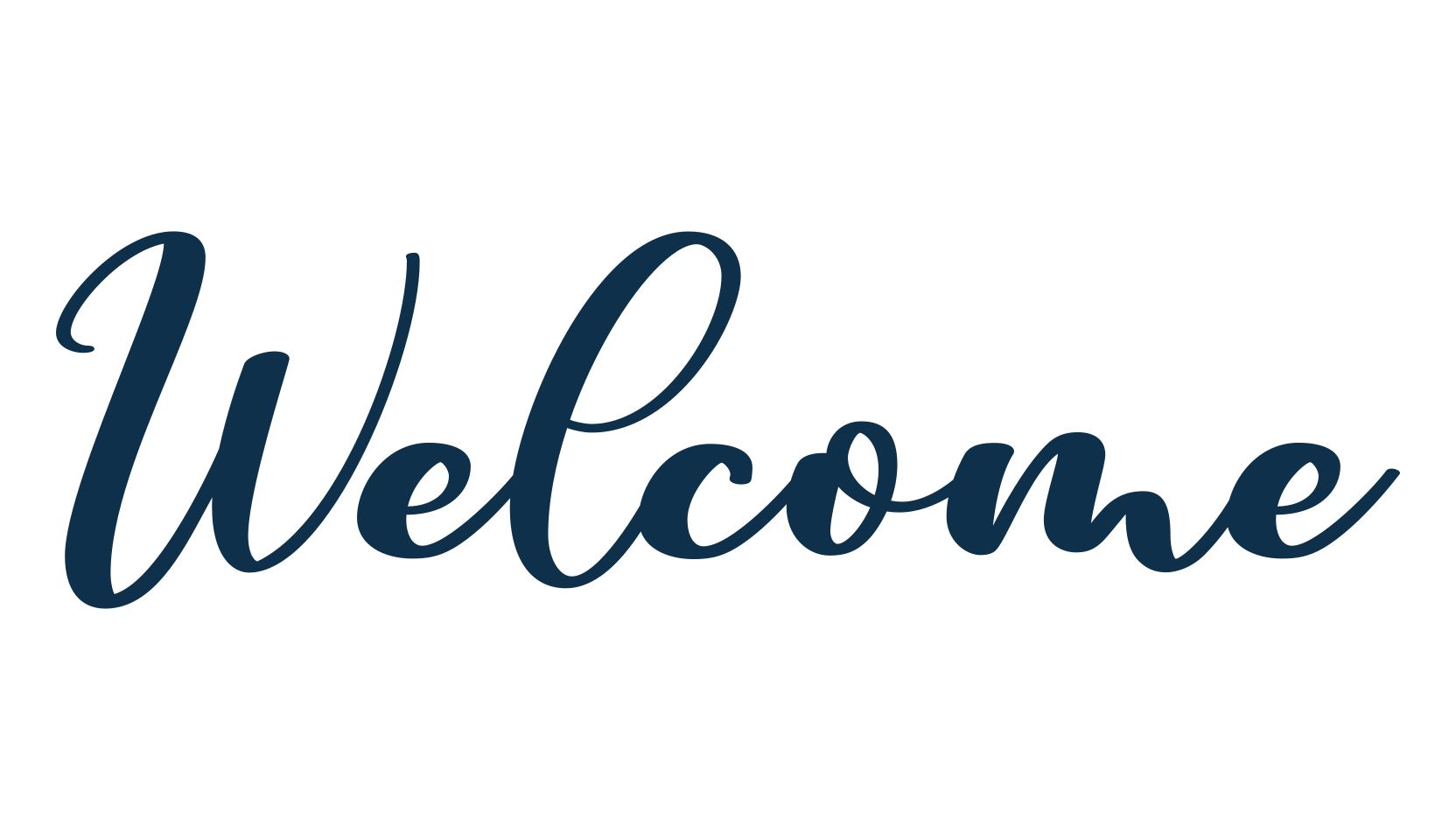 Welcome (welcome-5), handwriting font preview