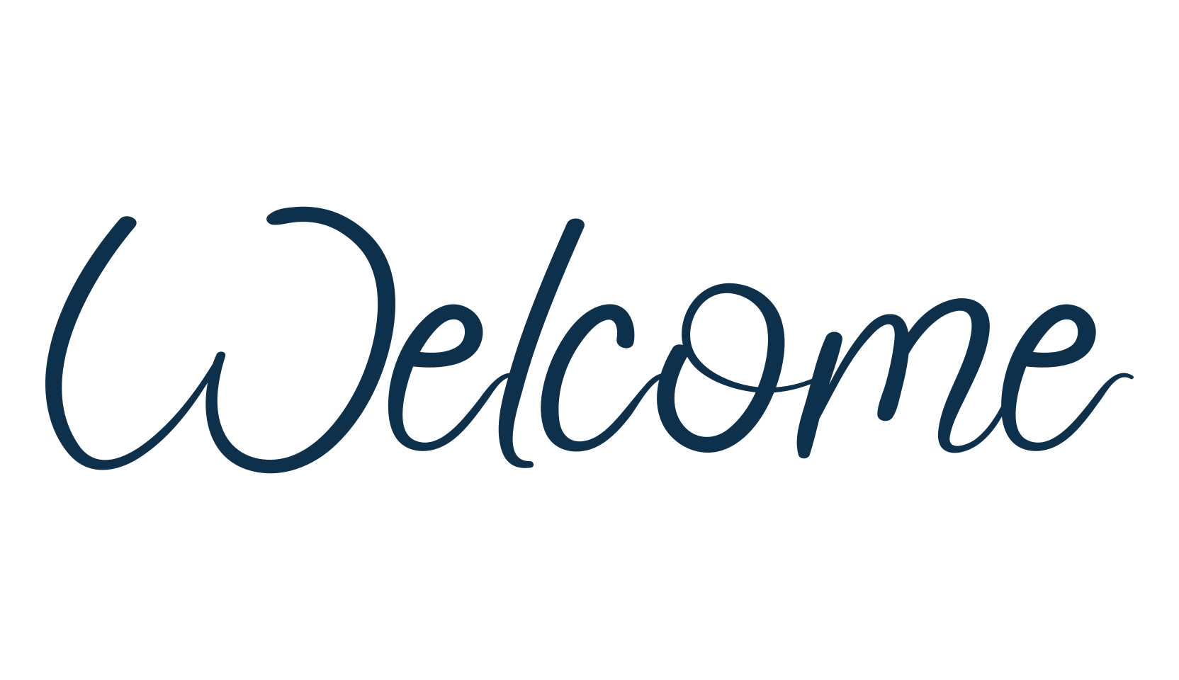 Welcome (welcome-6), script handwritten fancy decorative calligraphy font preview