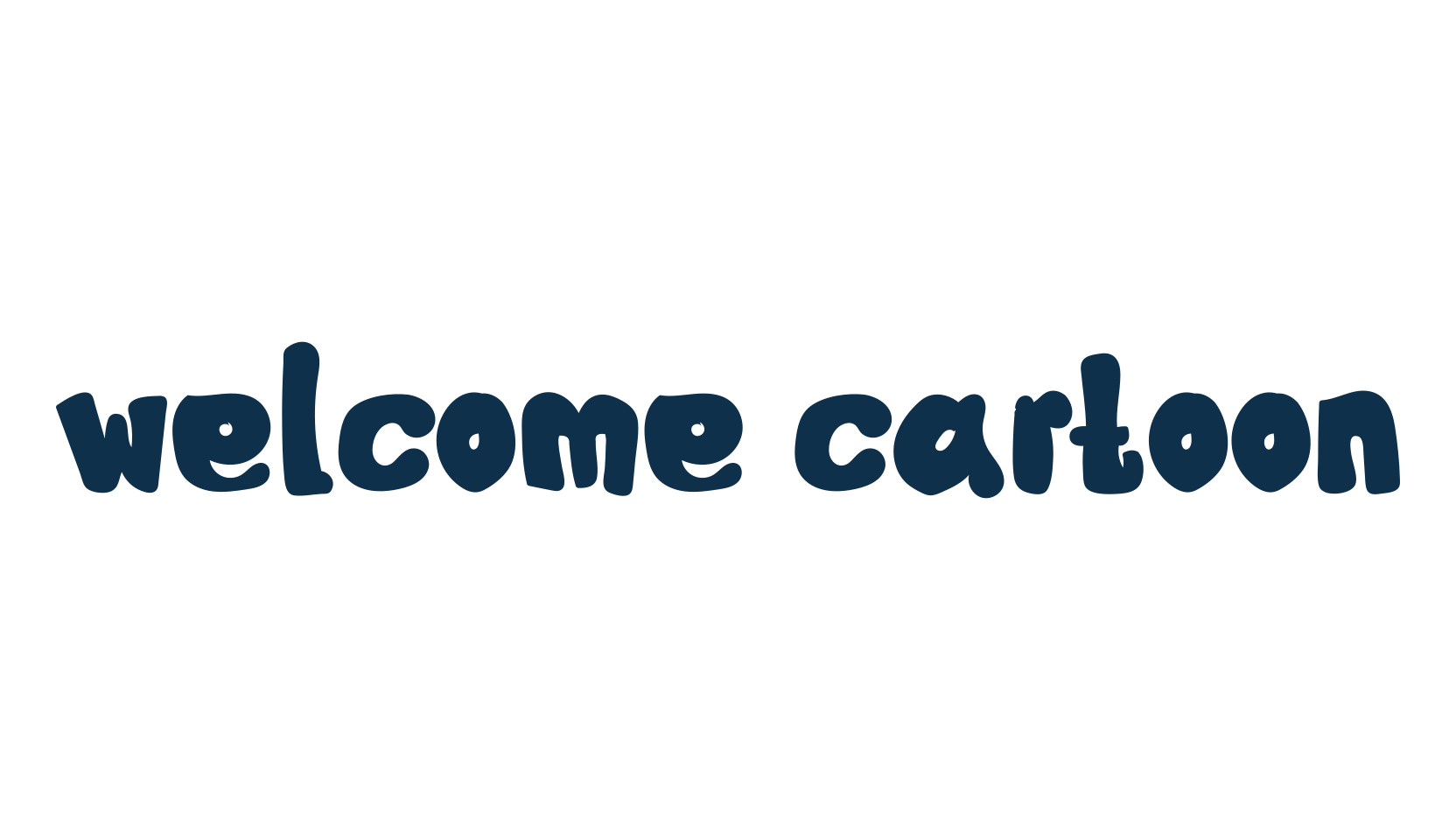 Welcome Cartoon, fancy cartoon decorative font preview