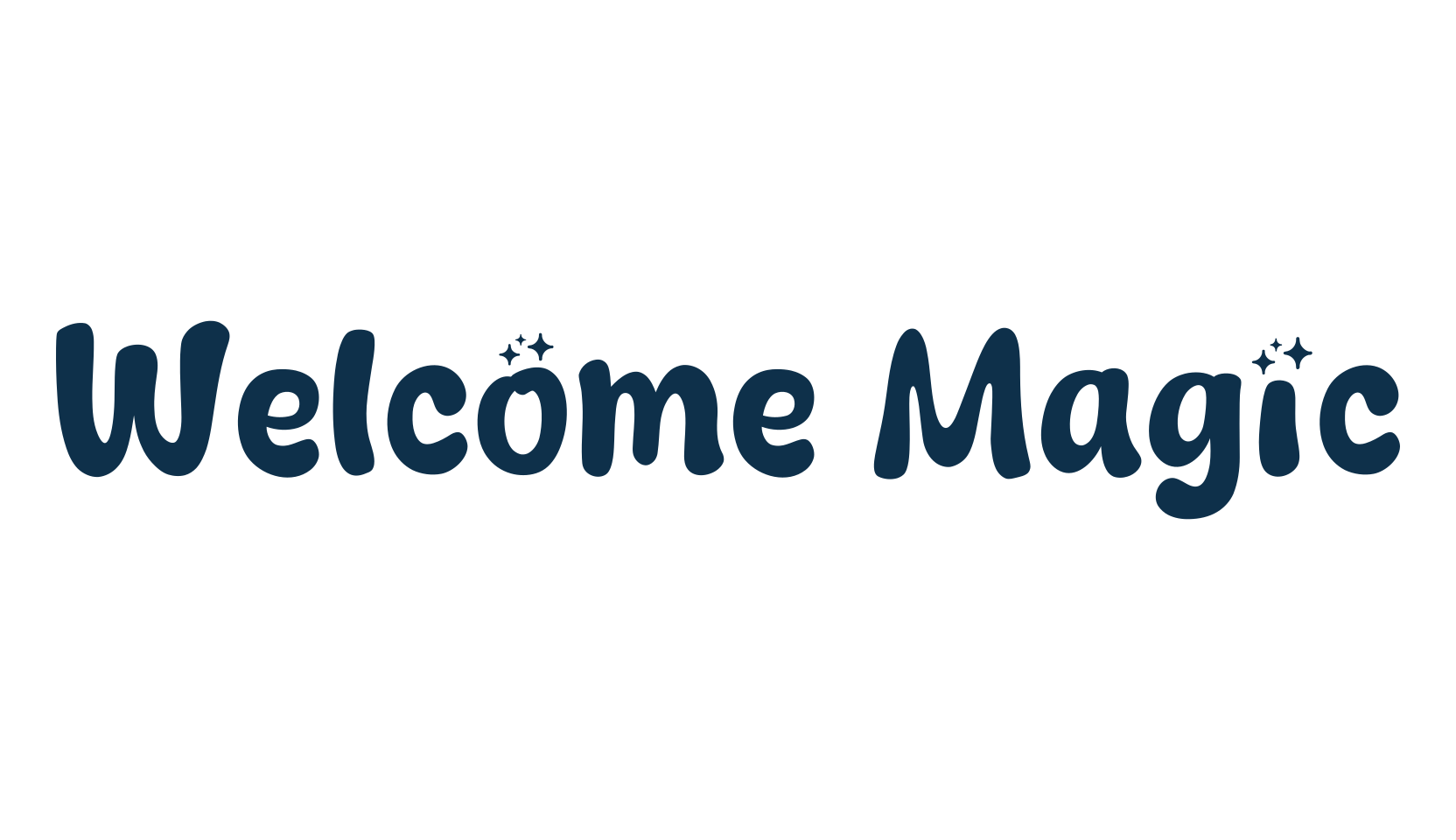 Welcome Magic, fancy cartoon decorative font preview