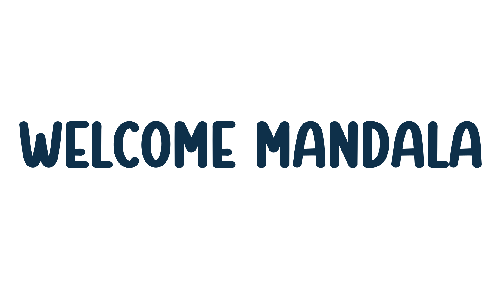 Welcome Mandala, script handwritten fancy decorative calligraphy font preview