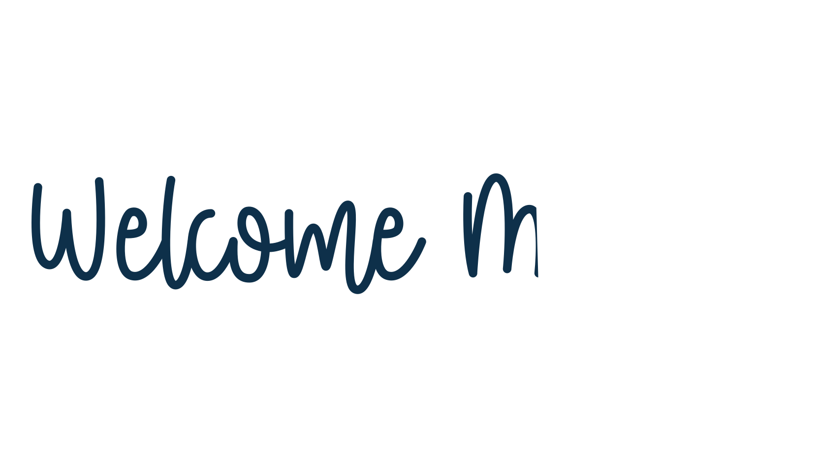 Welcome March, handwriting font preview